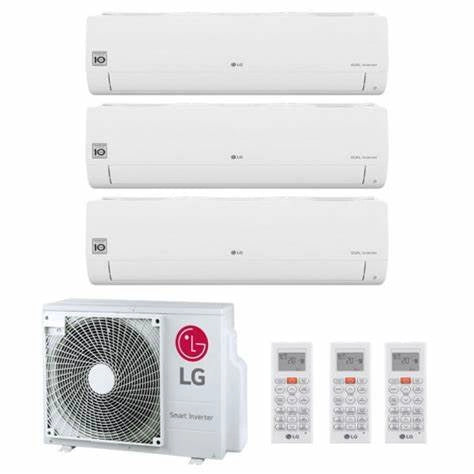 Climatiseur LG Inverter Série Libero Smart Trial Split 9000+9000+12000 Btu MU3R19 UL0 R-32 Wi-Fi Intégré