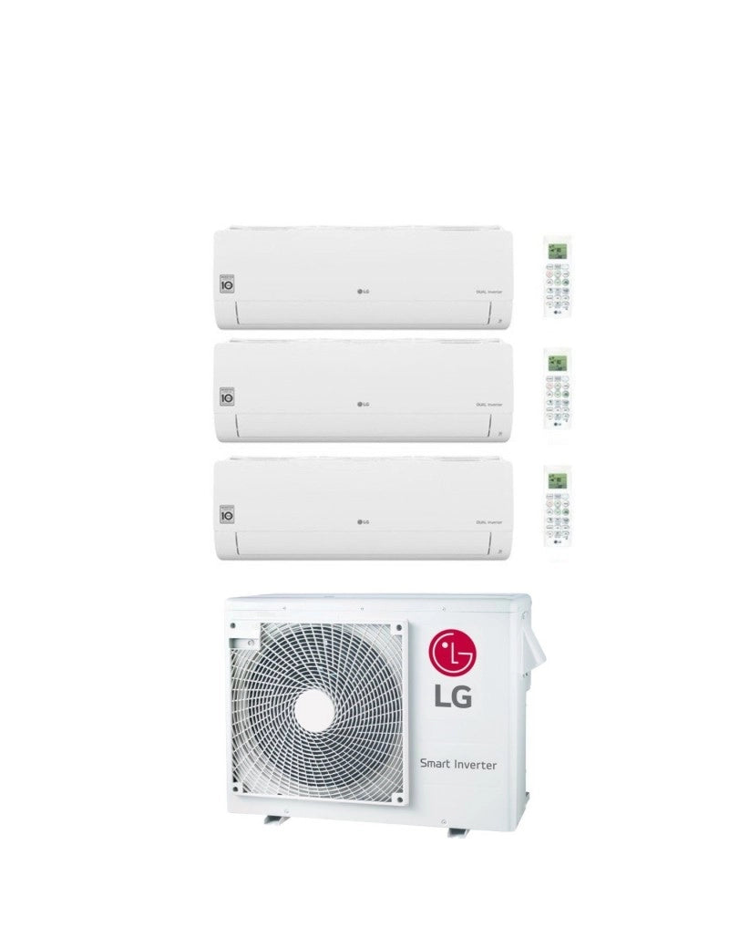 Climatiseur LG Inverter Série Libero Smart Trial Split 12000+12000+12000 BTU MU3R21 R-32 Wi-Fi Intégré