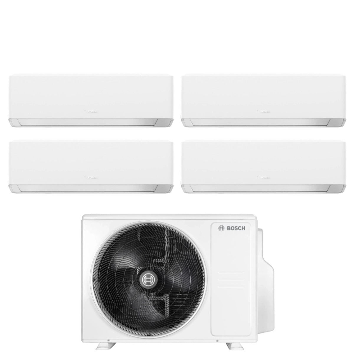 Climatiseur Bosch CLIMATE 7000i WHITE Quadri Split 7000+7000+12000+12000 BTU 5000M 105/4 E R-32 Wi-Fi intégré