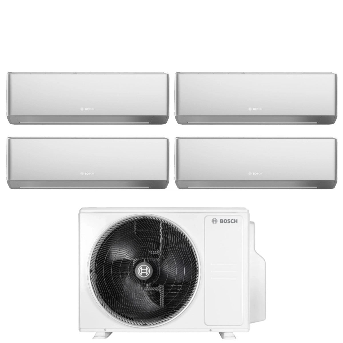 Climatiseur Bosch CLIMATE 7000i SILVER Quadri Split 7000+7000+7000+9000 Btu 5000M 105/4 E R-32 Wi-Fi intégré