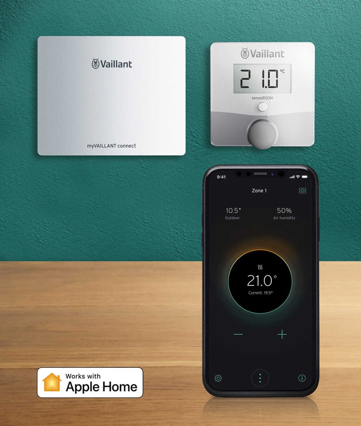 Thermostat intelligent modulant Wi-Fi Vaillant sensoROOM Connect 0010035734