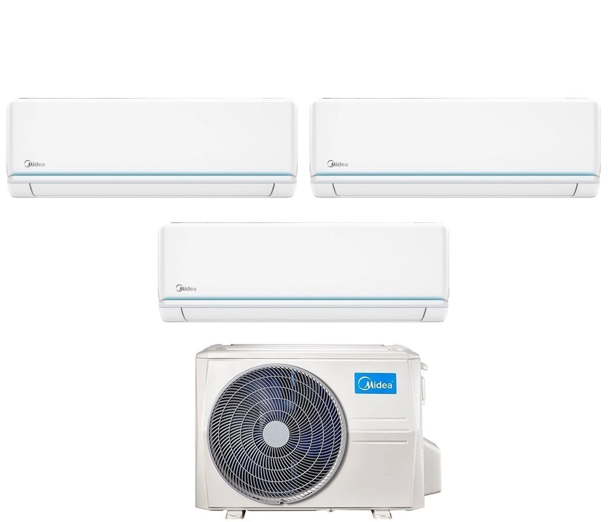 Climatiseur Midea Inverter Série EVOLUTION Trial Split 9000+9000+9000 Btu M3OF-27HFN8-Q R-32 Wi-Fi en option
