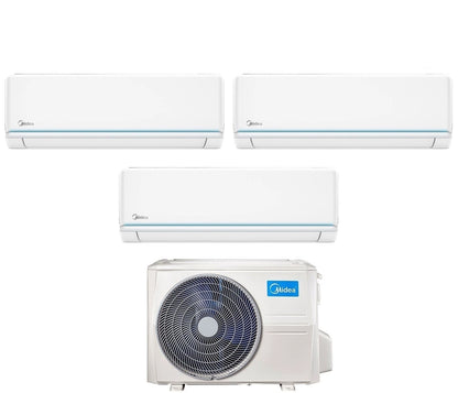 Climatiseur Midea Inverter Série EVOLUTION Trial Split 9000+9000+9000 Btu M3OF-27HFN8-Q R-32 Wi-Fi en option