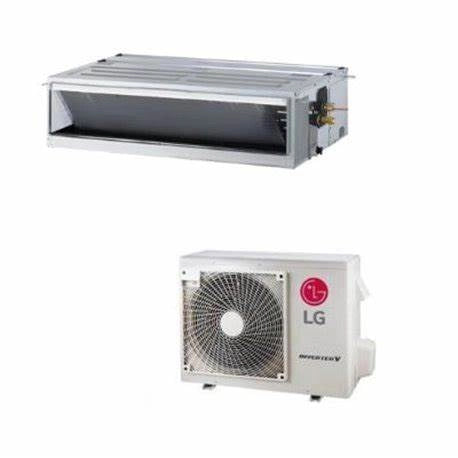 Climatiseur gainable LG Inverter 12000 BTU R-32 CL12F.N50+UUA1.UL0 Wi-Fi intégré