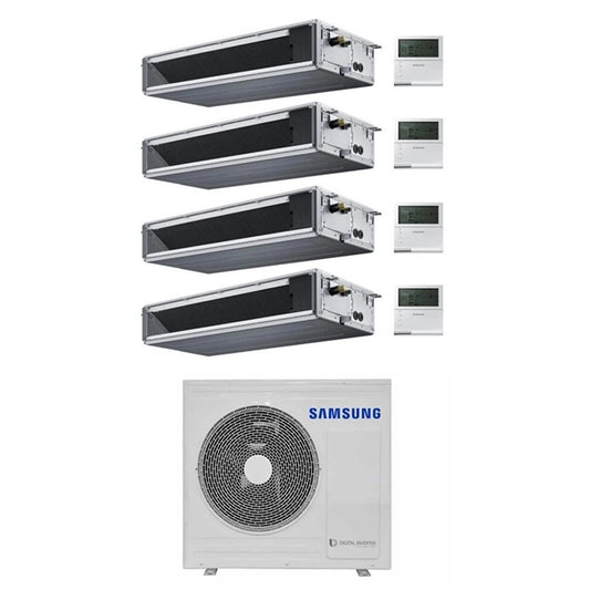 Climatiseur gainable Samsung Inverter Quadri-Split 9000+9000+12000+12000 Btu R-32 AJ080TXJ4KG/EU A++