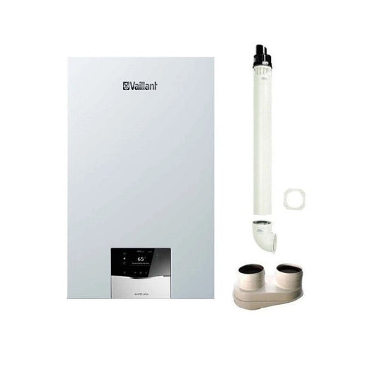 Chaudière à condensation Vaillant ecoTEC Plus VMI 26 CS/1-5 avec ballon 0010025186 Gaz naturel / GPL Low NOx complète avec kit d'évacuation des fumées