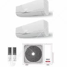 Climatiseur Riello Inverter Série Aaria Plus I Dual Split 9000+9000 BTU Multi 250 PI R-32 Wi-Fi Intégré