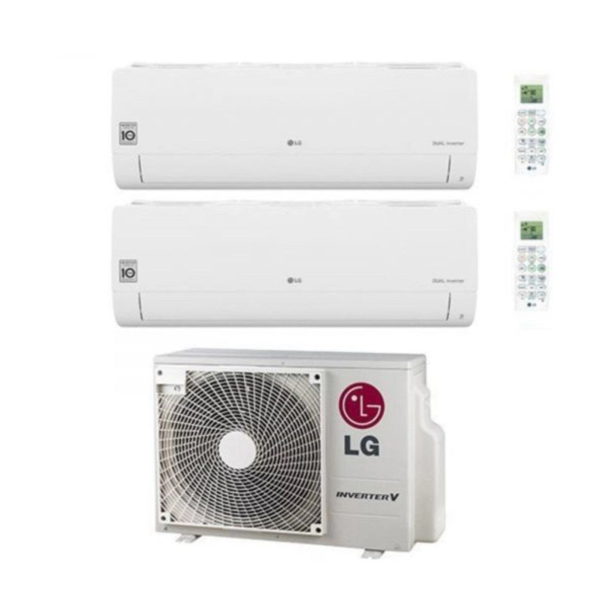Climatiseur LG Inverter Série Libero Smart Dual Split 9000+9000 Btu MU3R19 UL0 R32 Wi-Fi intégré A+++/A++