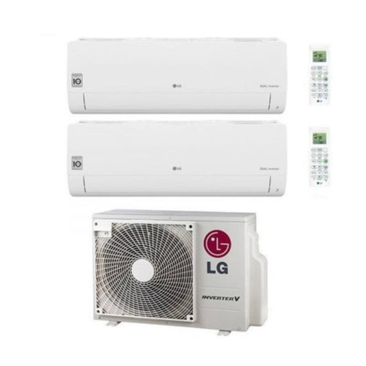 Climatiseur LG Inverter Série Libero Smart Dual Split 9000+18000 BTU MU3R19 UL0 R32 Wi-Fi intégré