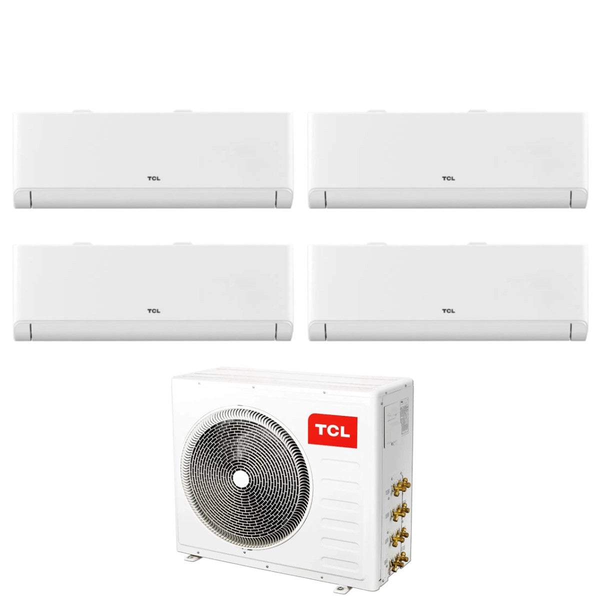 Climatiseur TCL Inverter série BREEZEIN Quadri Split 9000+9000+9000+9000 Btu MT3240 R-32 Wi-Fi intégré