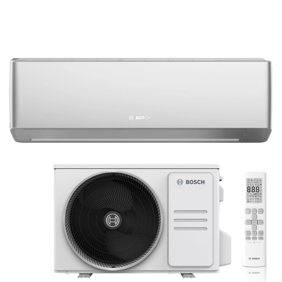 Climatiseur Bosch CLIMATE 7000i SILVER 12000 BTU CL7000I-SET 35 E R-32 Wi-Fi intégré
