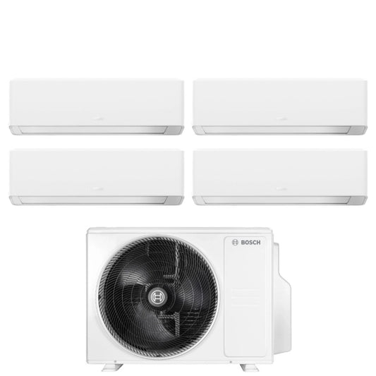 Climatiseur Bosch CLIMATE 7000i WHITE Quadri Split 7000+7000+12000+12000 BTU 5000M 105/4 E R-32 Wi-Fi intégré
