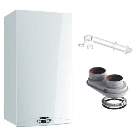 Chaudière à condensation Ariston HS Premium 30 EU avec kit d'évacuation des fumées gaz naturel - ErP