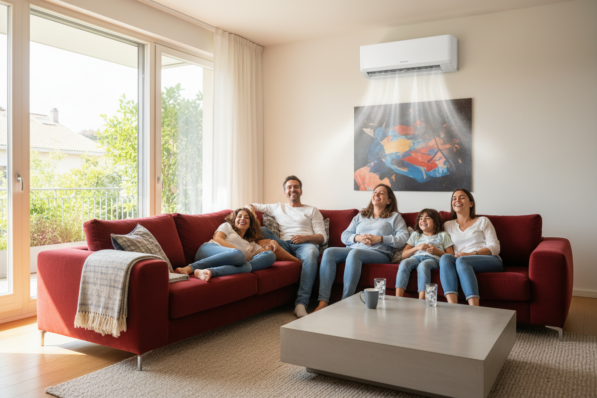 Climatiseur Midea Inverter Série EVOLUTION Trial Split 9000+9000+9000 Btu M3OF-27HFN8-Q R-32 Wi-Fi en option